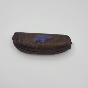 Maui Jim small zipped around hard sunglasses eyeglasses case with clip